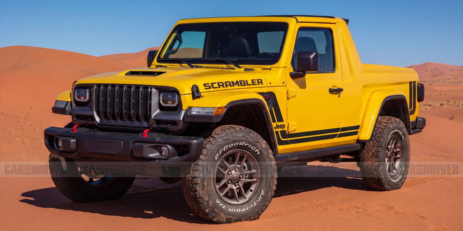 2028 Jeep Wrangler Scrambler: Elektrikli Off-Road Pick-up Devri Başlıyor