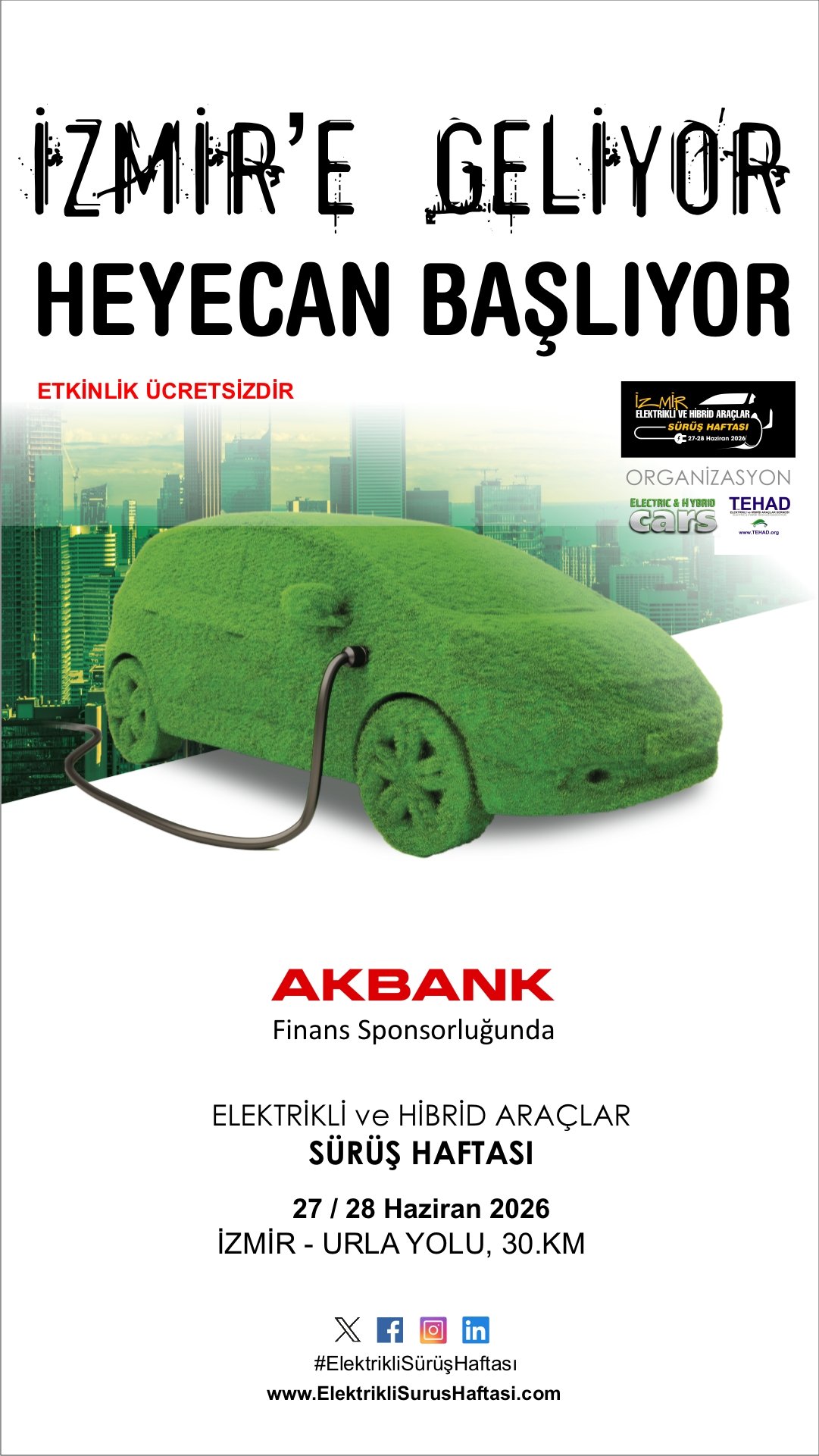 İzmir Elektrikli ve Hibrit Sürüş Haftası İçin Gün Sayıyor: Yeni Modeller Yolda!