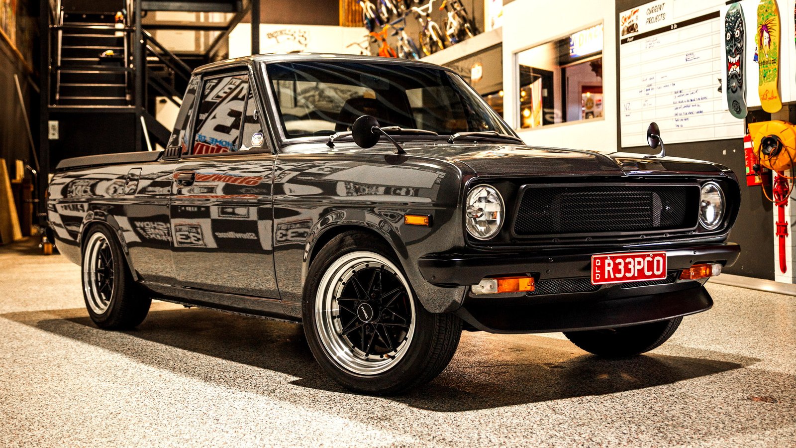 Uyuyan Dev Uyandı: Nissan Turbo Motorlu Datsun 1200 Pickup Restomod